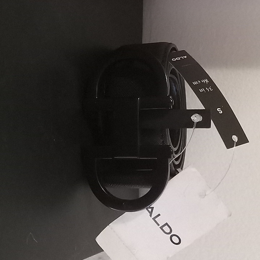 Black Aldo leather belt.